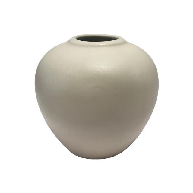 VASE-Beige Ceramic 4"H