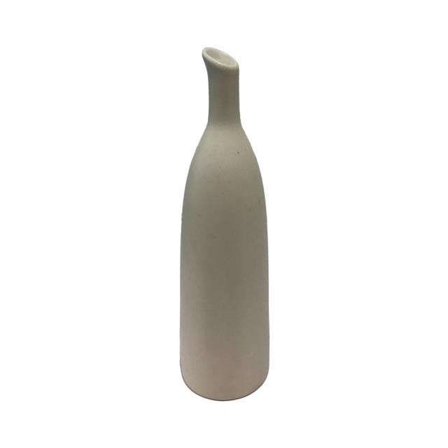 VASE-Beige Ceramic 7.25"H