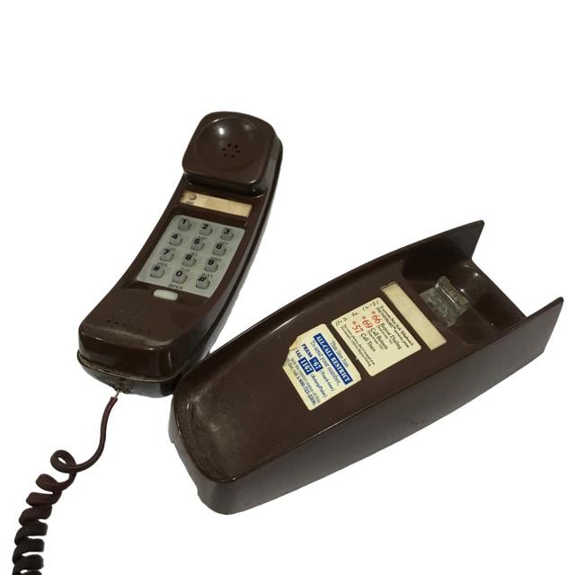 PHONE-Brown Handset Phone