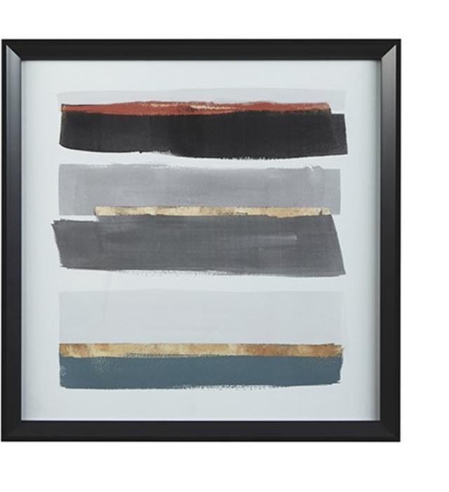 FRAMED PRINT-Thin Black Line