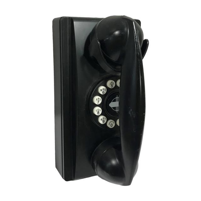 PHONE-Black "Crosley" Wall Phone