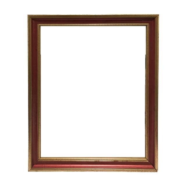 PICTURE FRAME-Gold w/Red Trim