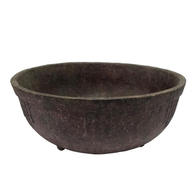 BOWL-Reddish Faux Wood