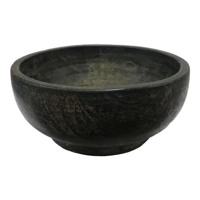 BOWL-Black Faux Wood