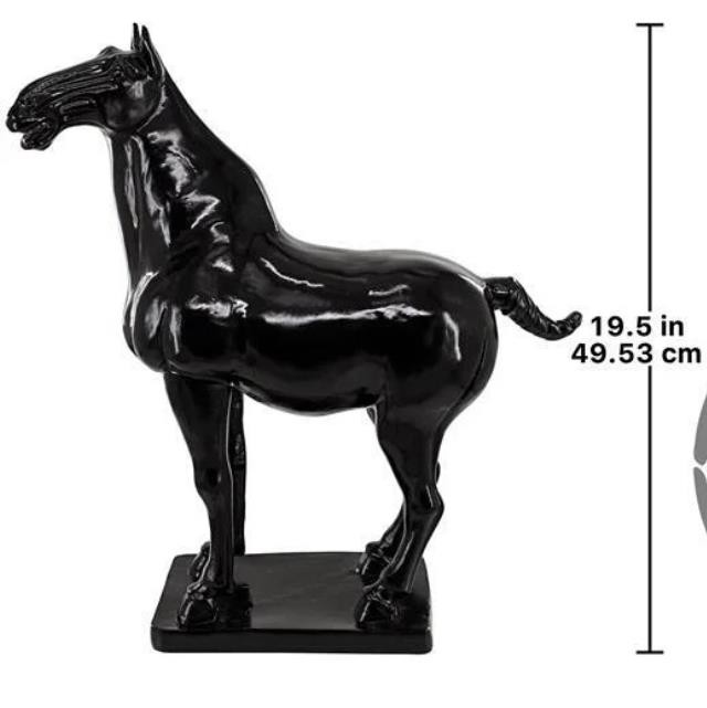 STATUE-Black Tang Dynasty Horse