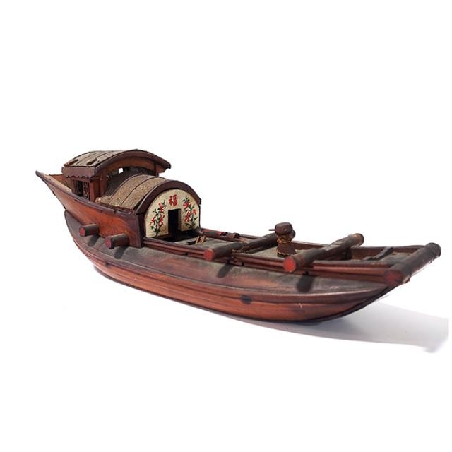 MODEL-Wooden Sampan Boat