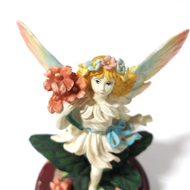 FIGURINE-Fairy on Rock w/Rainbow Colored Wings