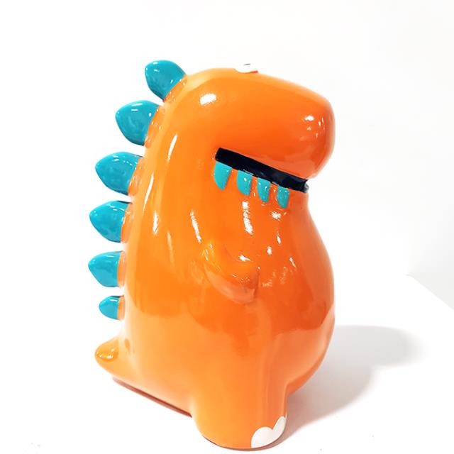 BANK-Orange Dinosaur