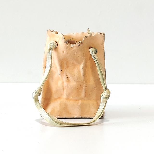 FIGURINE-Ceramic Pink Shopping Bag