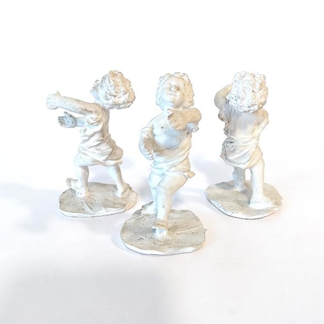 FIGURINE-White Cherub Boy Reaching Out