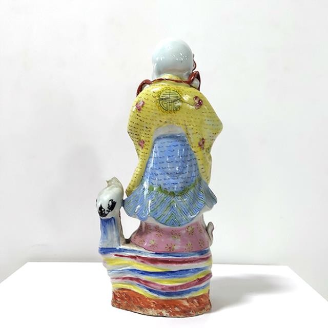 FIGURINE-Vintage Chinese God of Longevity Shou Xing