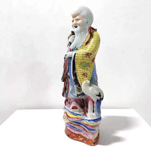 FIGURINE-Vintage Chinese God of Longevity Shou Xing