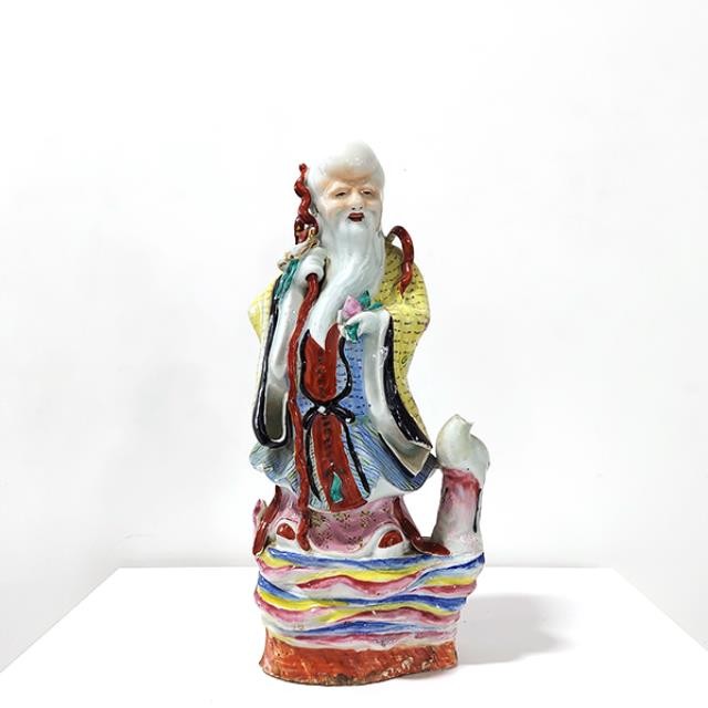 FIGURINE-Vintage Chinese God of Longevity Shou Xing