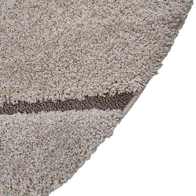 RUG-Round Florida Shag Cream/Beige Area Rug