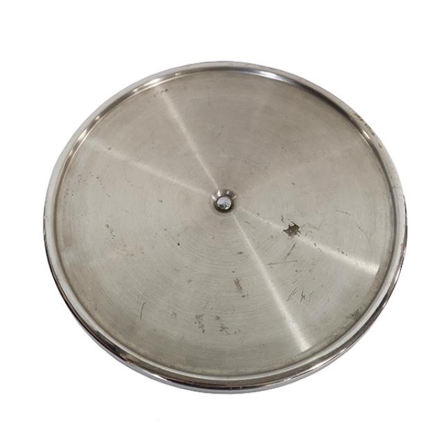 CAKE STAND-Short Chrome Metal Cake Stand