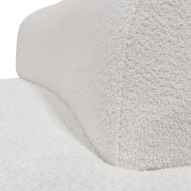 SOFA-SEC-Right Curve White Nubby