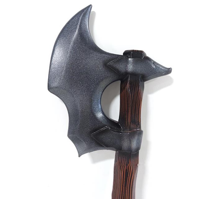 AXE-Foam Viking Axe-Silver Blade & Brown Handle