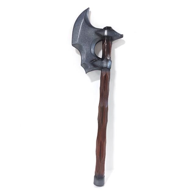 AXE-Foam Viking Axe-Silver Blade & Brown Handle