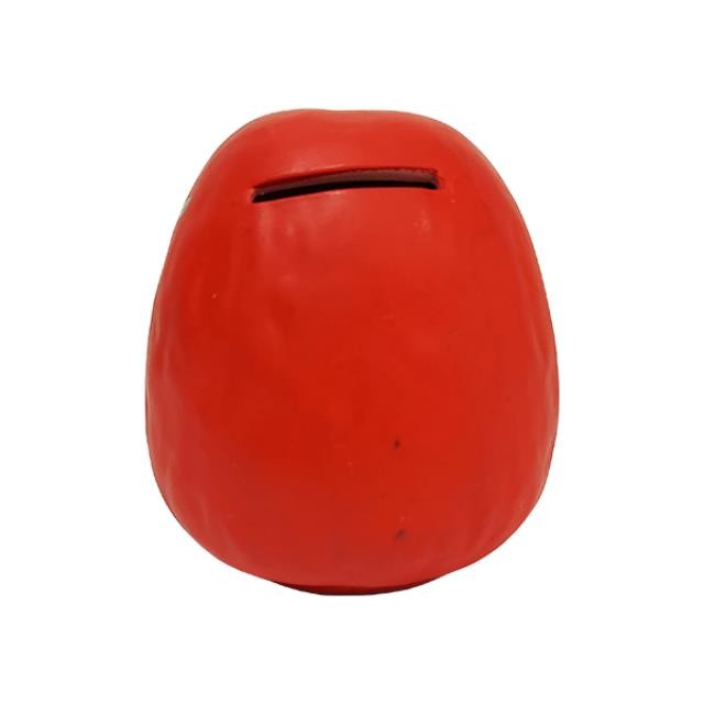 FIGURINE-Red Japanese Daruma Piggy Bank