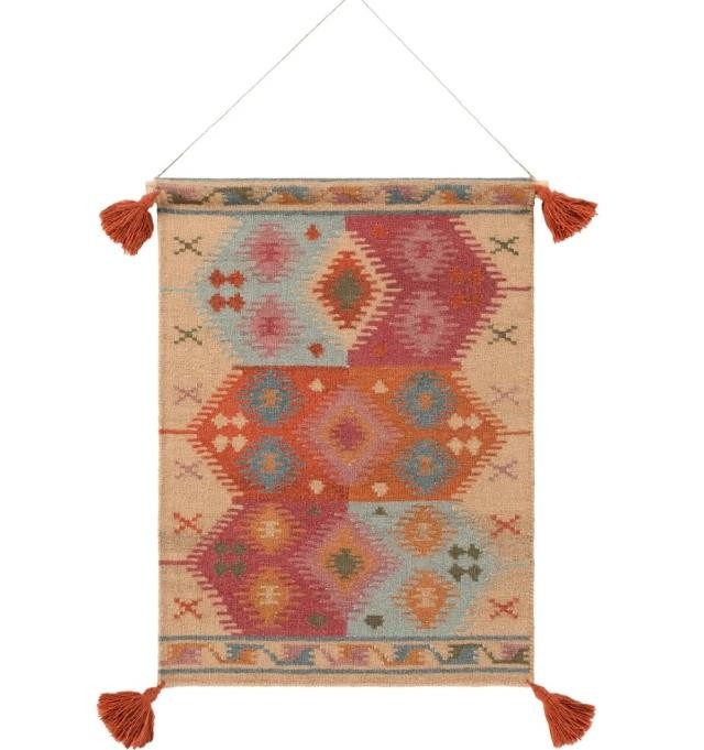 WALL TAPESTRY-Old World Style | Woven Wool | Brick