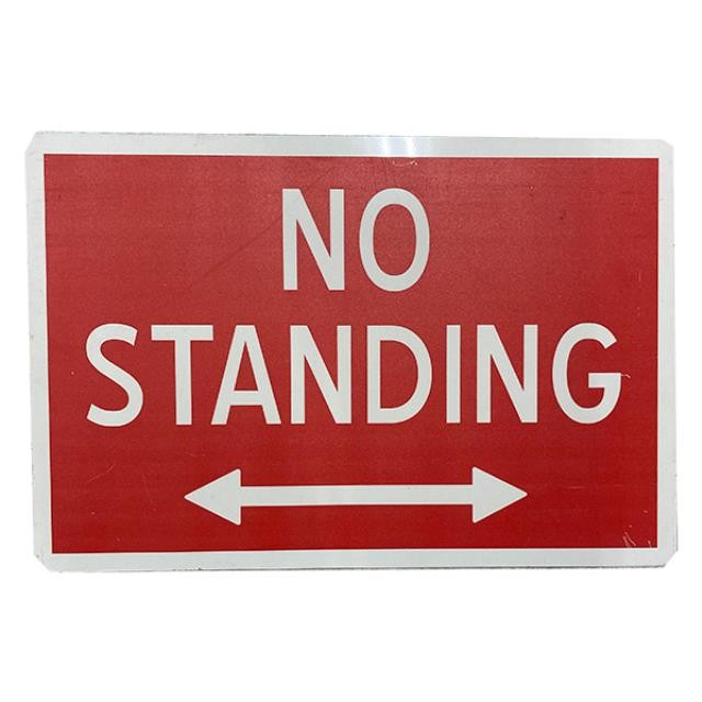 SIGN-Horizontal "No Standing" Street Sign