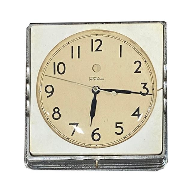 WALL CLOCK-Vintage "Telechron" Art Deco Wall Clock