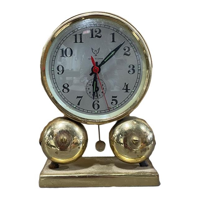 ALARM CLOCK-Brass Upside Down Design