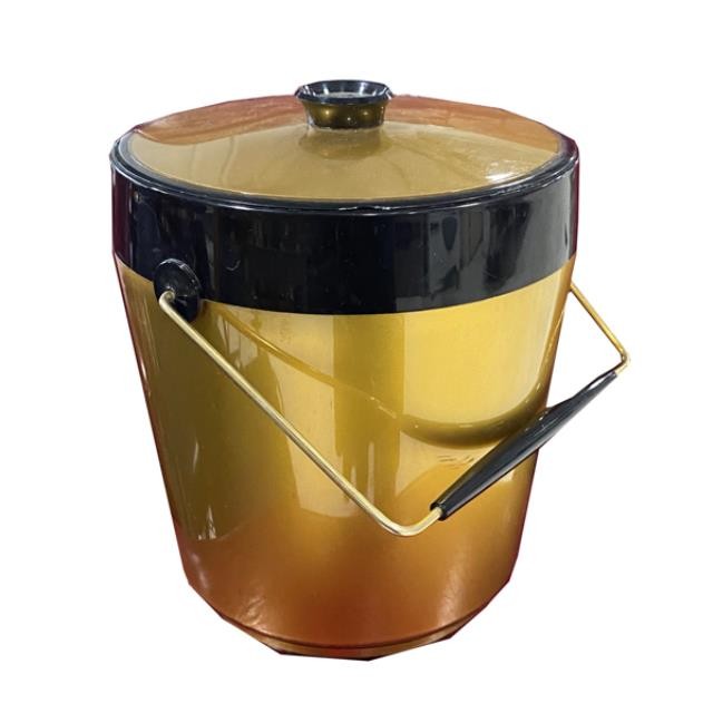 ICE BUCKET-Vintage Thermo Sew Gold w/Black Detail
