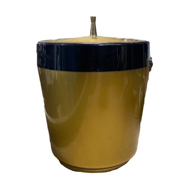 ICE BUCKET-Vintage West Bend Goldtone w/Black Detail