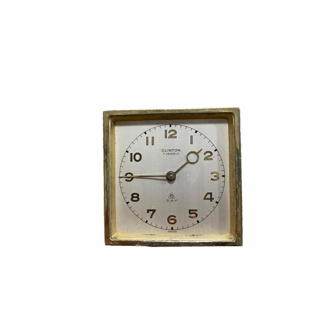 CLOCK-Clinton 7 Jewel Travel Alarm Clock