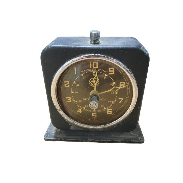 CLOCK-Vintage G.E. Interval Timer Wind-up 1953