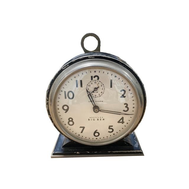 CLOCK-Big Ben Black Metal Alarm Clock