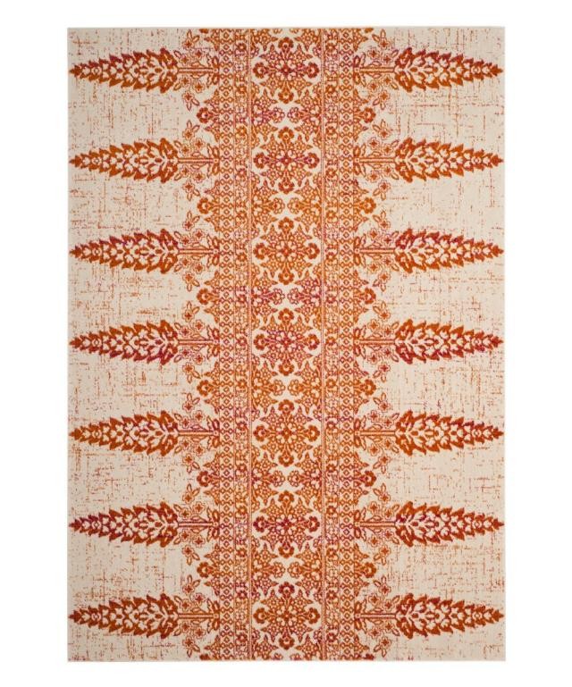 RUG(8'10') Wheat Blossom Rug |Orange & Tan