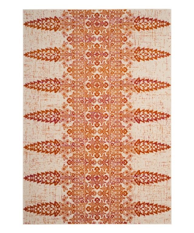 RUG(8'10') Wheat Blossom Rug |Orange & Tan