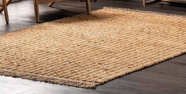 RUG(6'x 9')Hand Braided |Jute| With Tassels