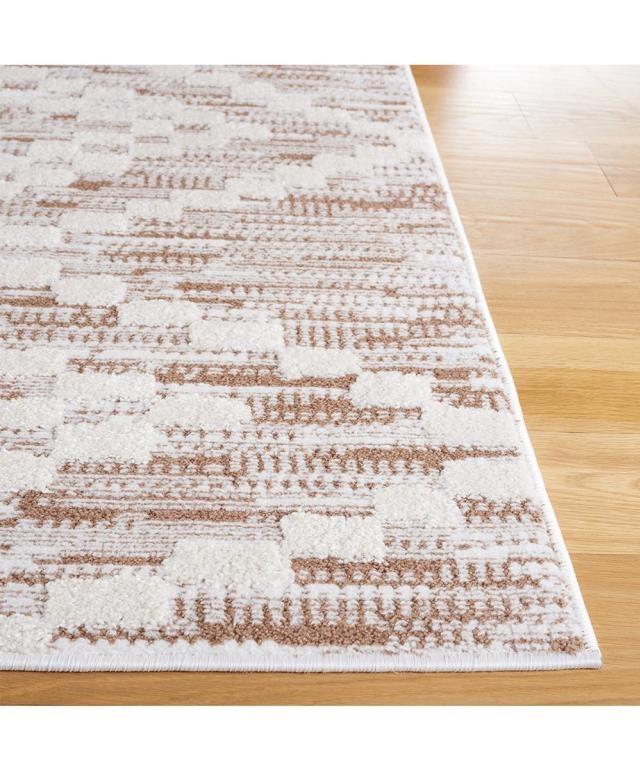 RUG-(8'x10')Taupe & Ivory Geometric