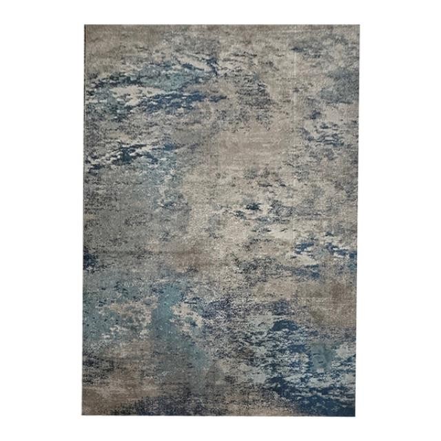 RUG-(8'4" x 11'9") Modern Abstract in Blue/Grey