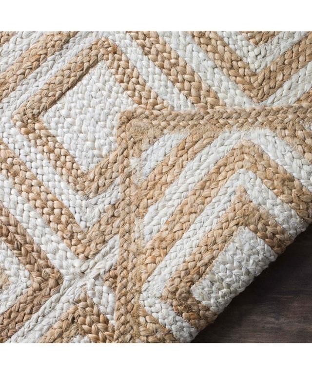 RUG (8' x10')-Diamond Jute |Natural & Ivory