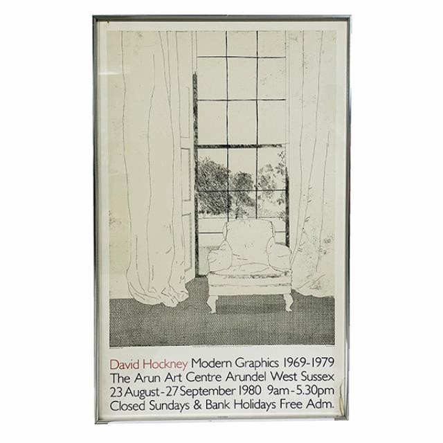POSTER-Black & White Sketch of Chair by Window