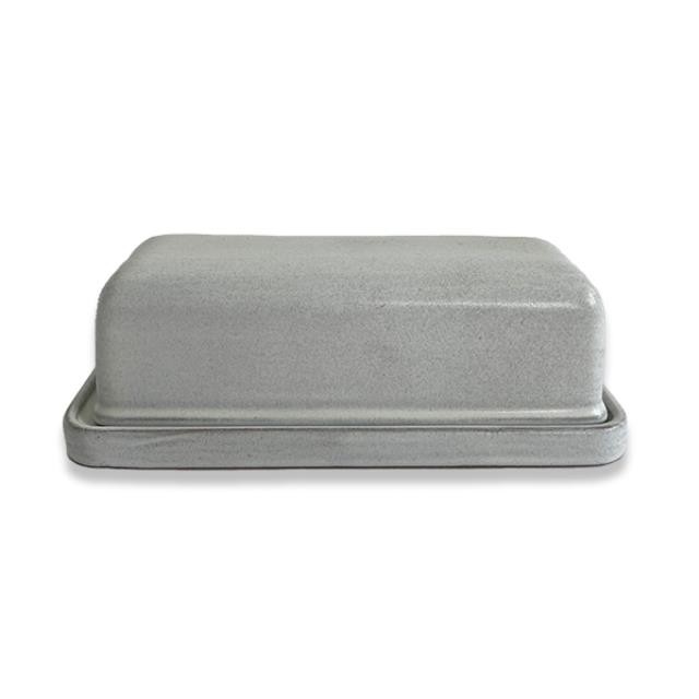 BUTTER DISH-Stoneware Dish w/Lid