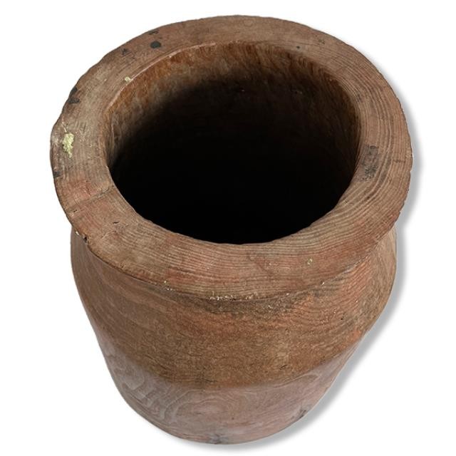 VASE-17" H Raw Wooden Vase