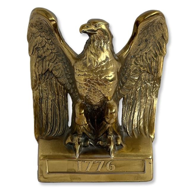 STATUE-Brass American Eagle 1776 Book End