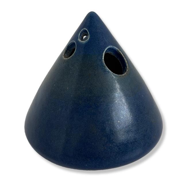 VASE-Blue MCM Pottery-Tear Drop Design