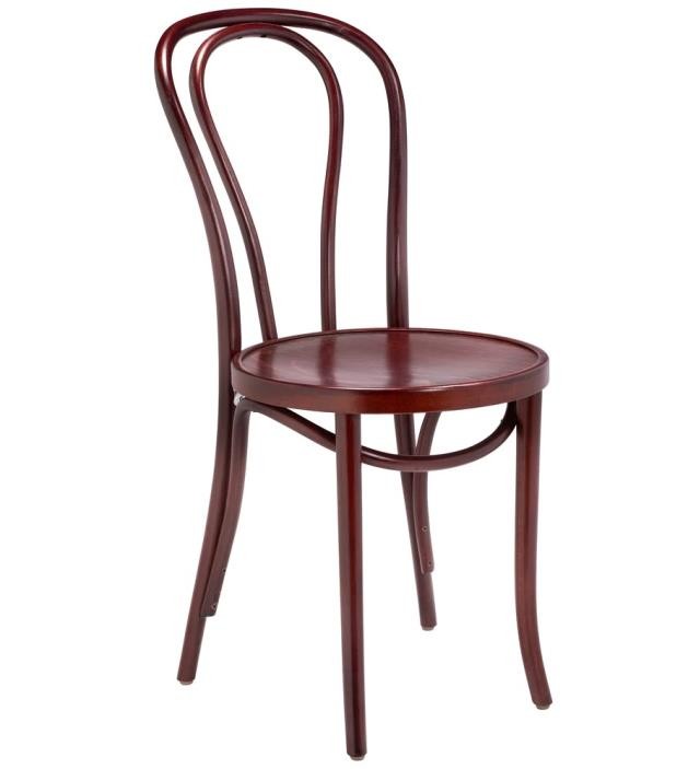 (C4160002)Hairpin Bentwood Side Chair |Mahogany