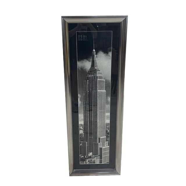 (85210738)Empire State Building in Silver Frame