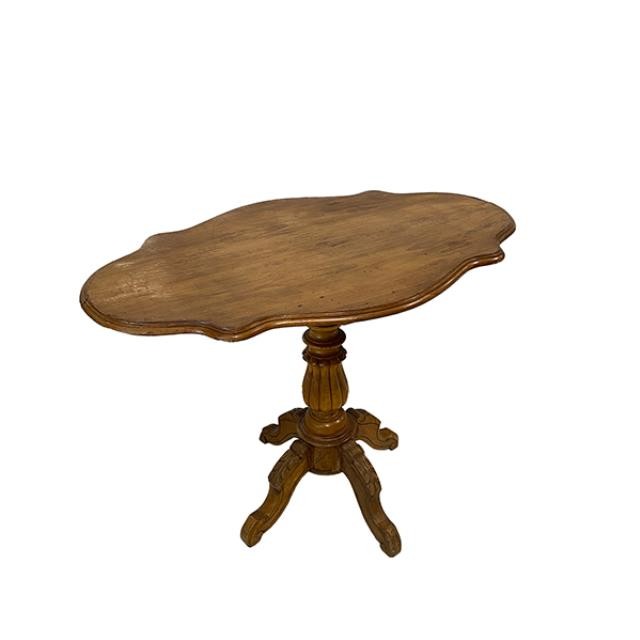 TABLE-TILT TOP-CHERRY-PEDESTAL