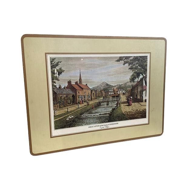 (71070071)PLACEMAT-Pressboard Cork Back English Villages of Yorkshire Placemat