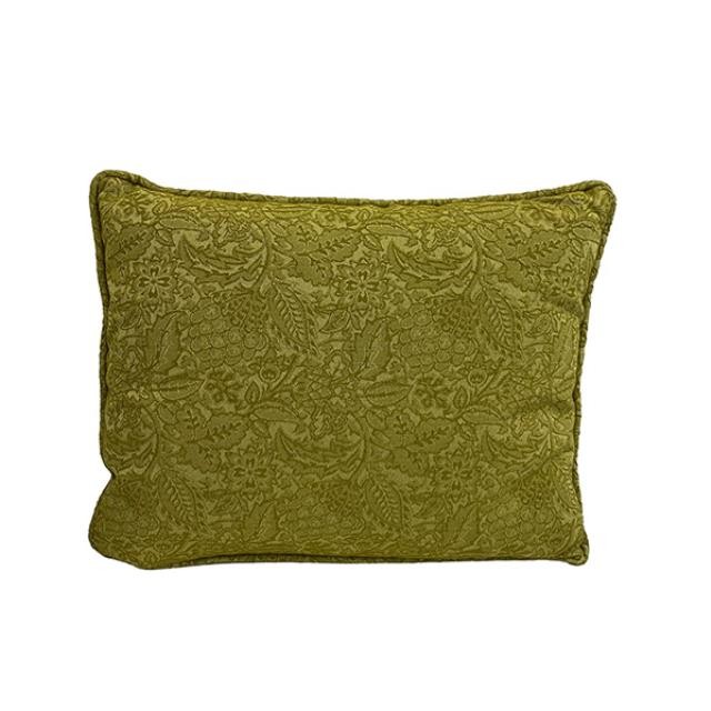 (50061163)THROW PILLOW-Rectangular Green Foliage Tapestry