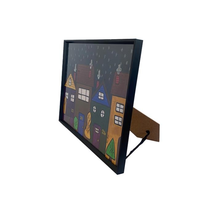 (8521PJ26)FRAMED ART-Suburban Night Painting