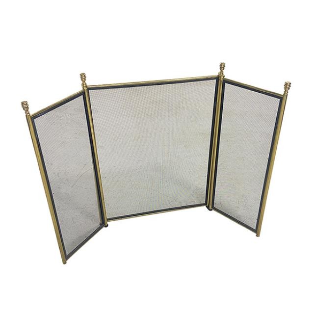 (48150038)FIREPLACE SCREEN-Brass 3-Panel